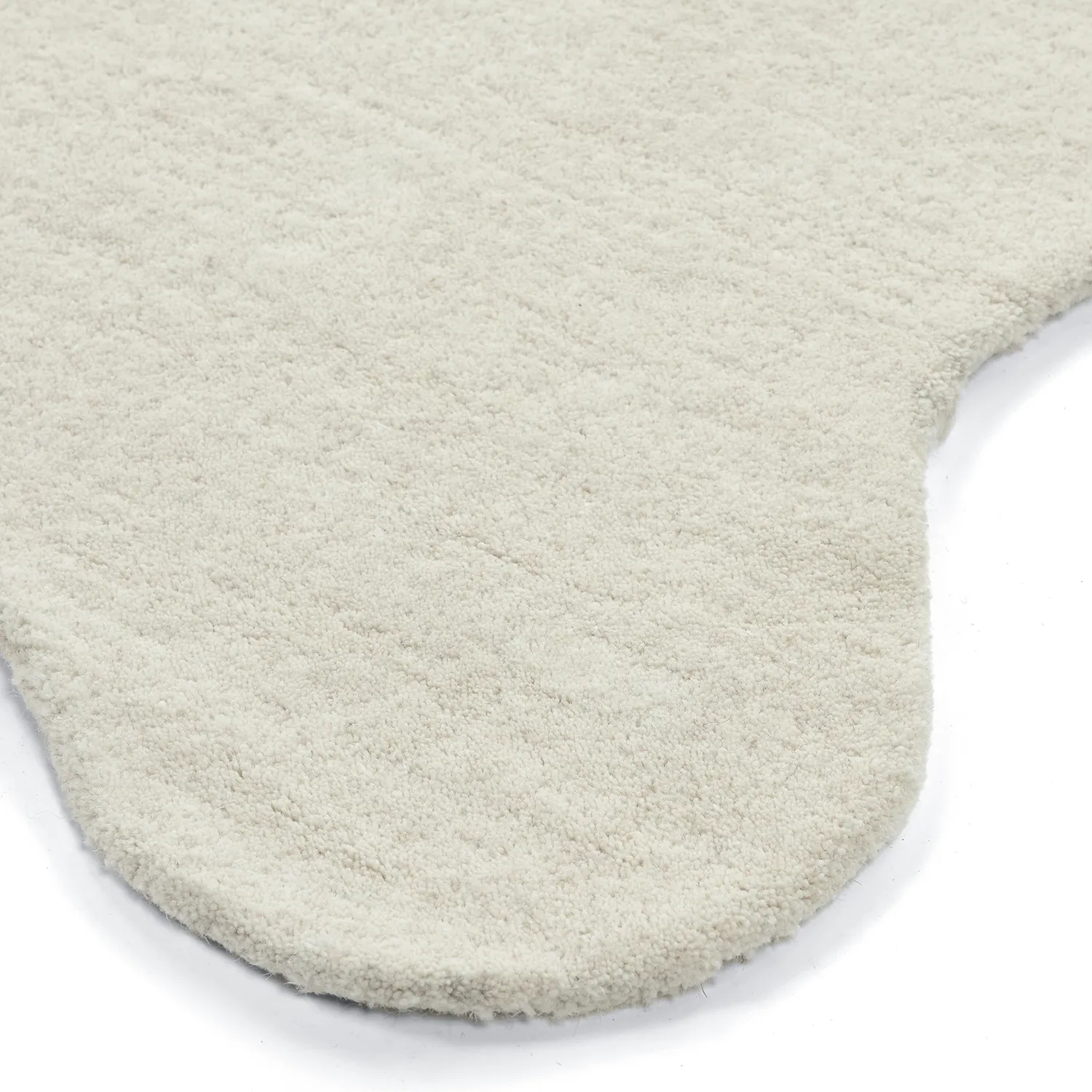 Golvend wollen tapijt - Diu Hand Tufted Wool Premium (wit)