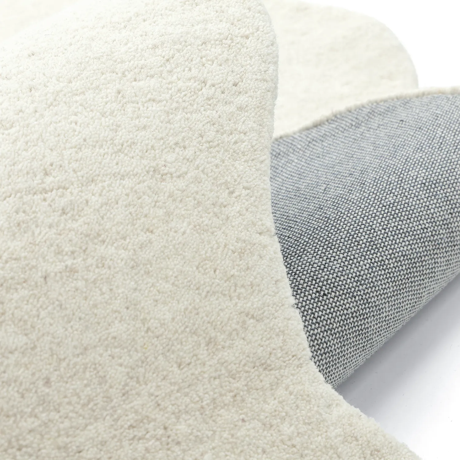 Golvend wollen tapijt - Diu Hand Tufted Wool Premium (wit)