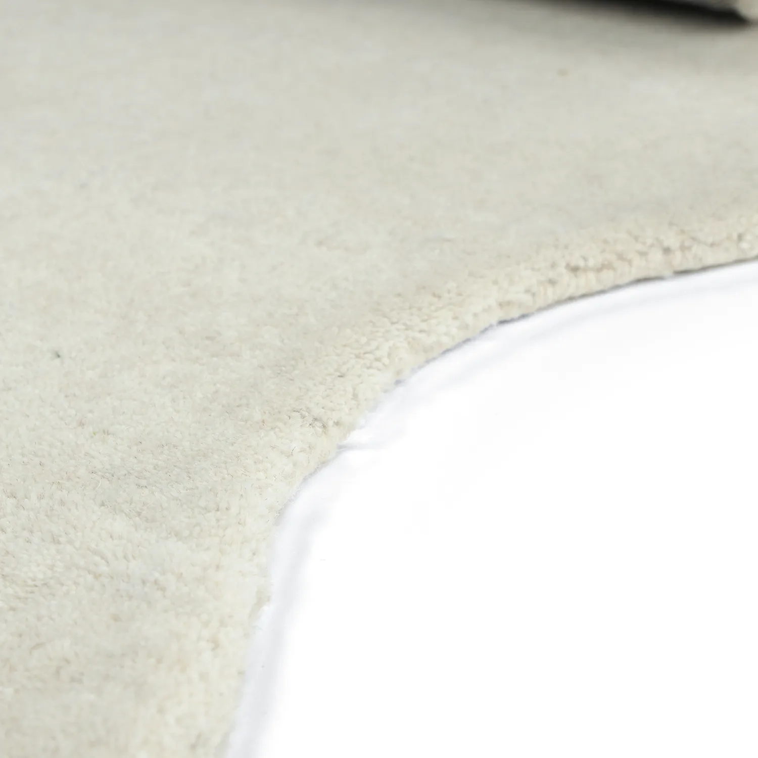 Golvend wollen tapijt - Diu Hand Tufted Wool Premium (wit)