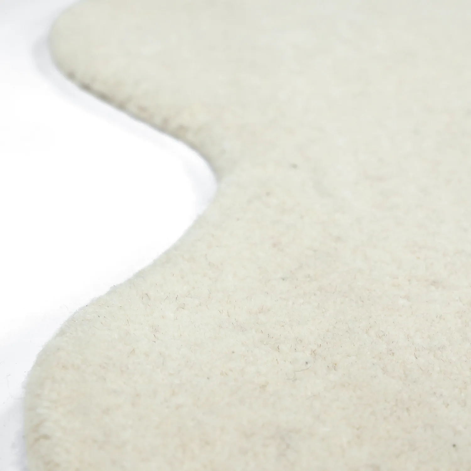 Golvend wollen tapijt - Diu Hand Tufted Wool Premium (wit)