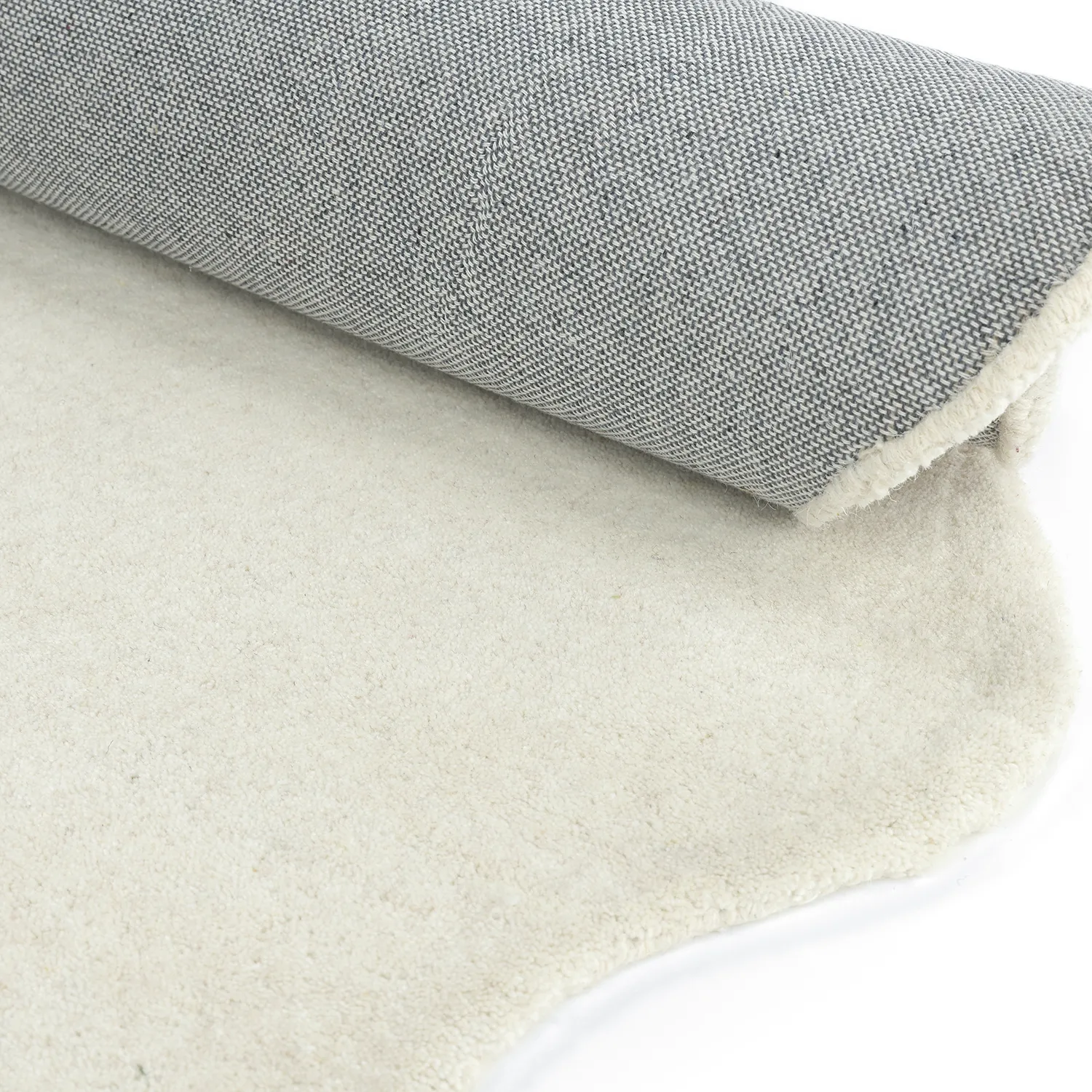 Golvend wollen tapijt - Diu Hand Tufted Wool Premium (wit)
