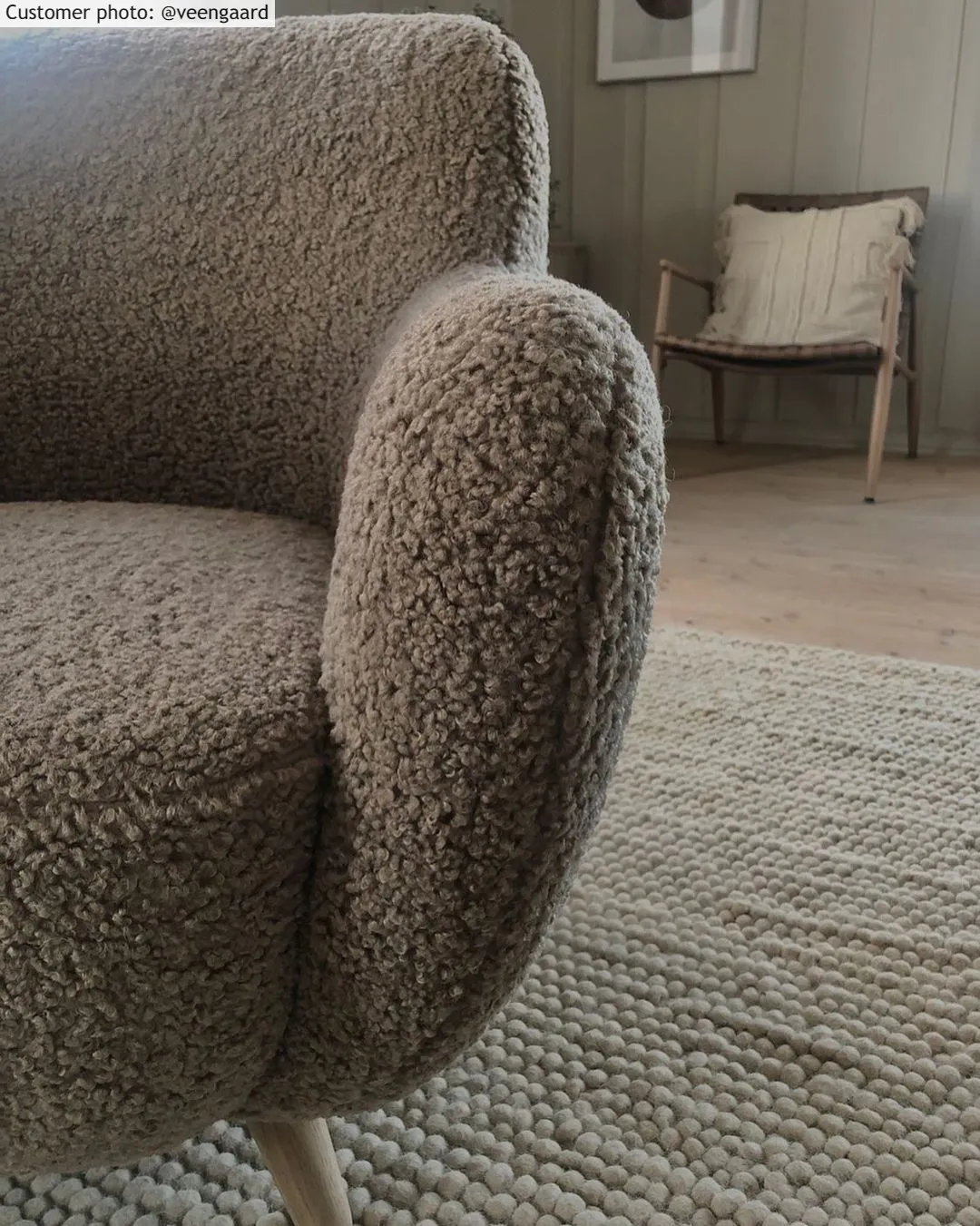 Wollen-vloerkleed - Avafors Wool Bubble (beige)