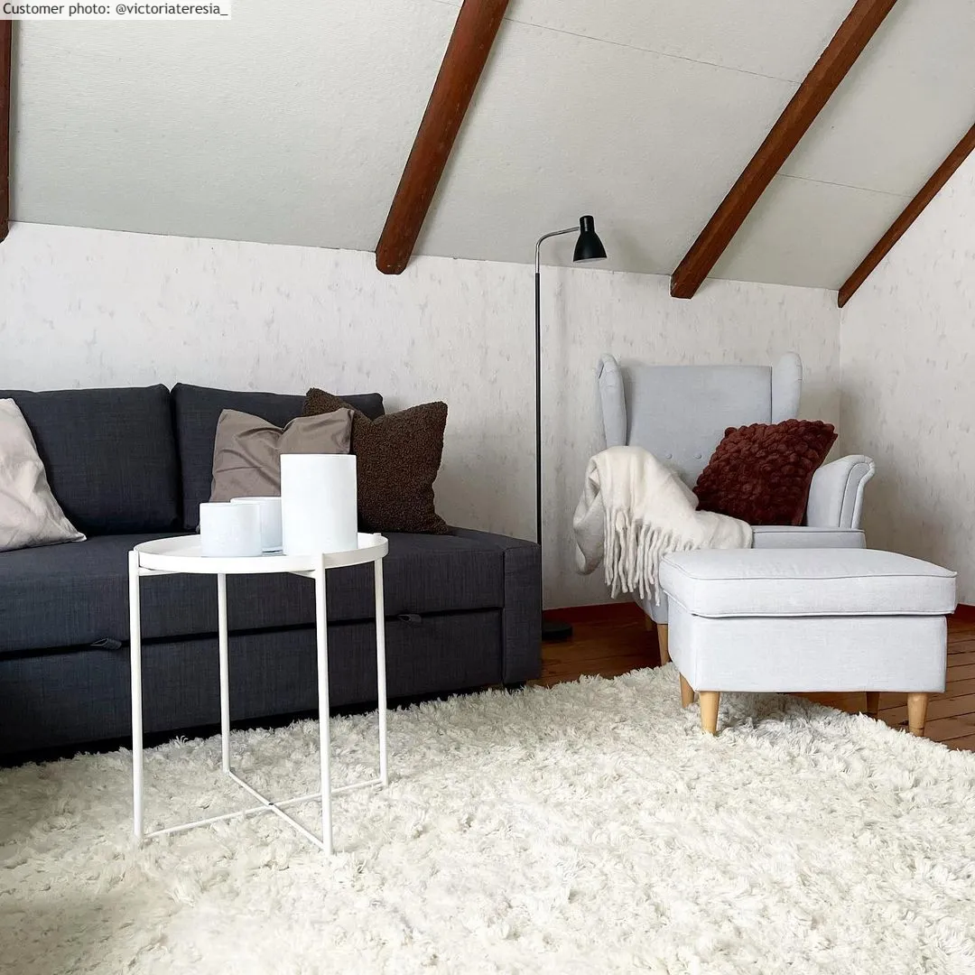 Wollen-vloerkleed - Aliste Wool Shaggy (snow white)