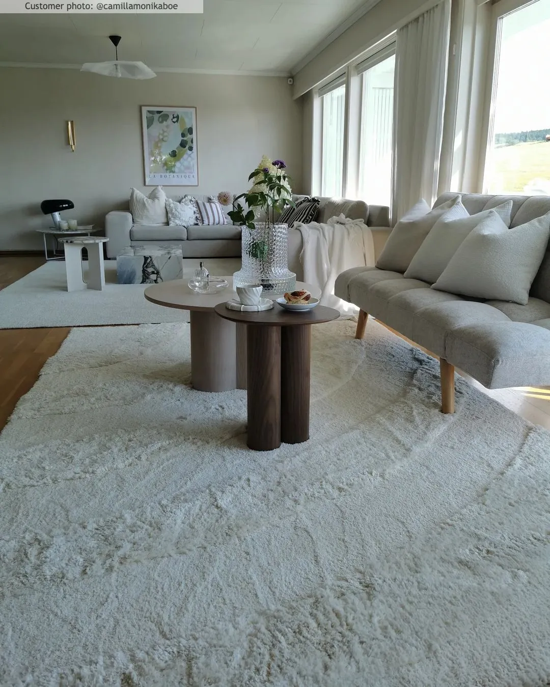 Hoogpolig vloerkleed - Vienne (offwhite)
