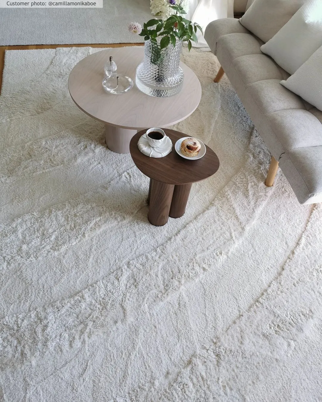 Hoogpolig vloerkleed - Vienne (offwhite)