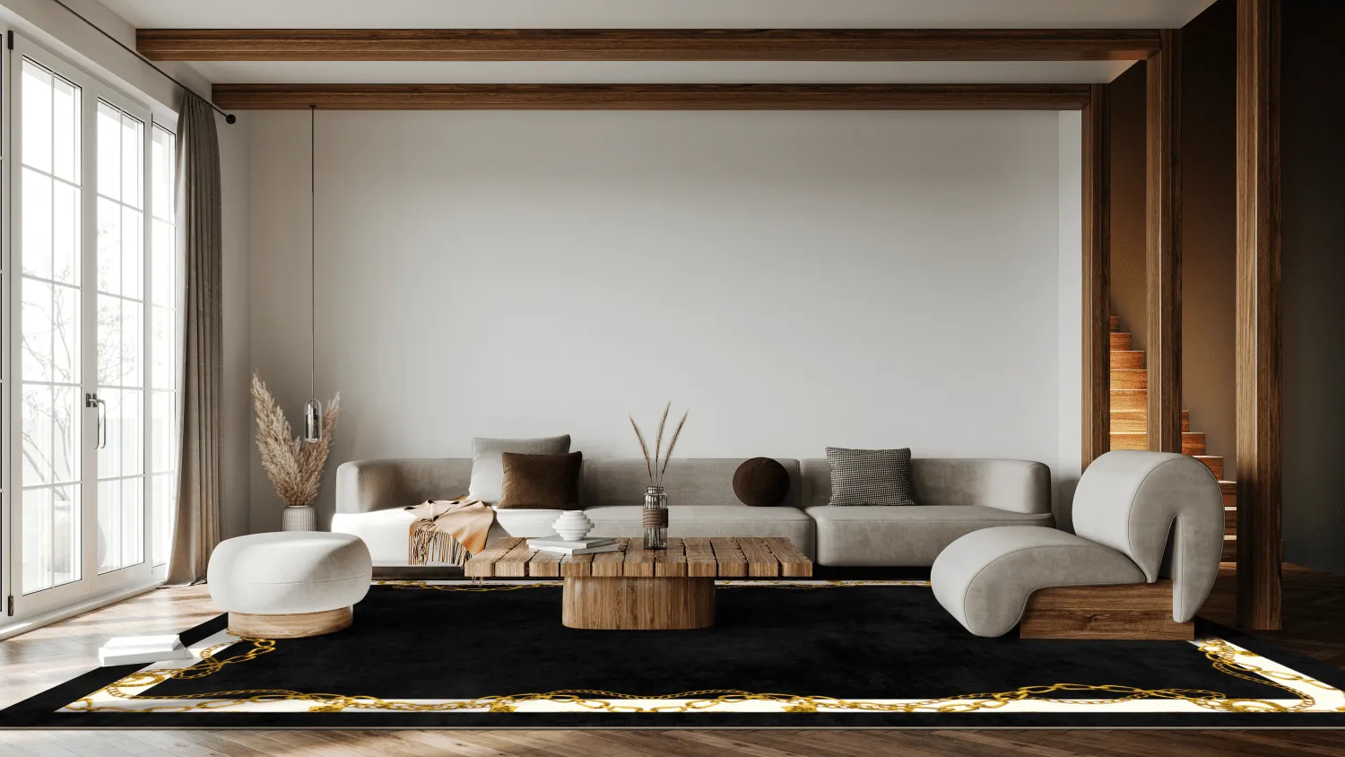 Wilton - Vilia (zwart/wit/goud)