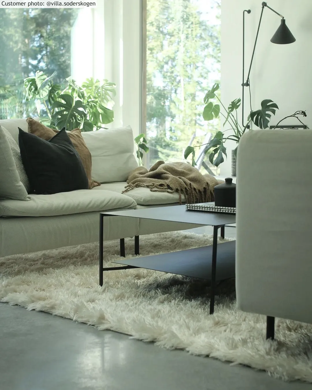 Hoogpolig vloerkleed - Janjira (offwhite)