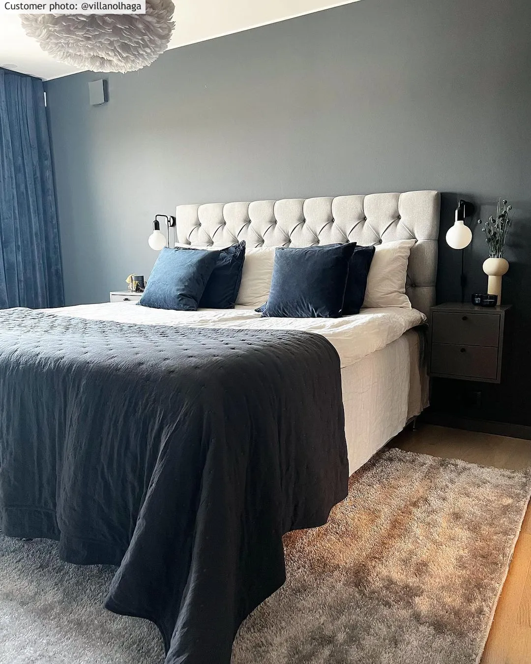 Hoogpolig vloerkleed - Cosy (zilver)