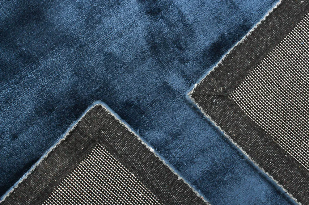 Viscose-vloerkleed - Jodhpur Special Luxury Edition (blauw)