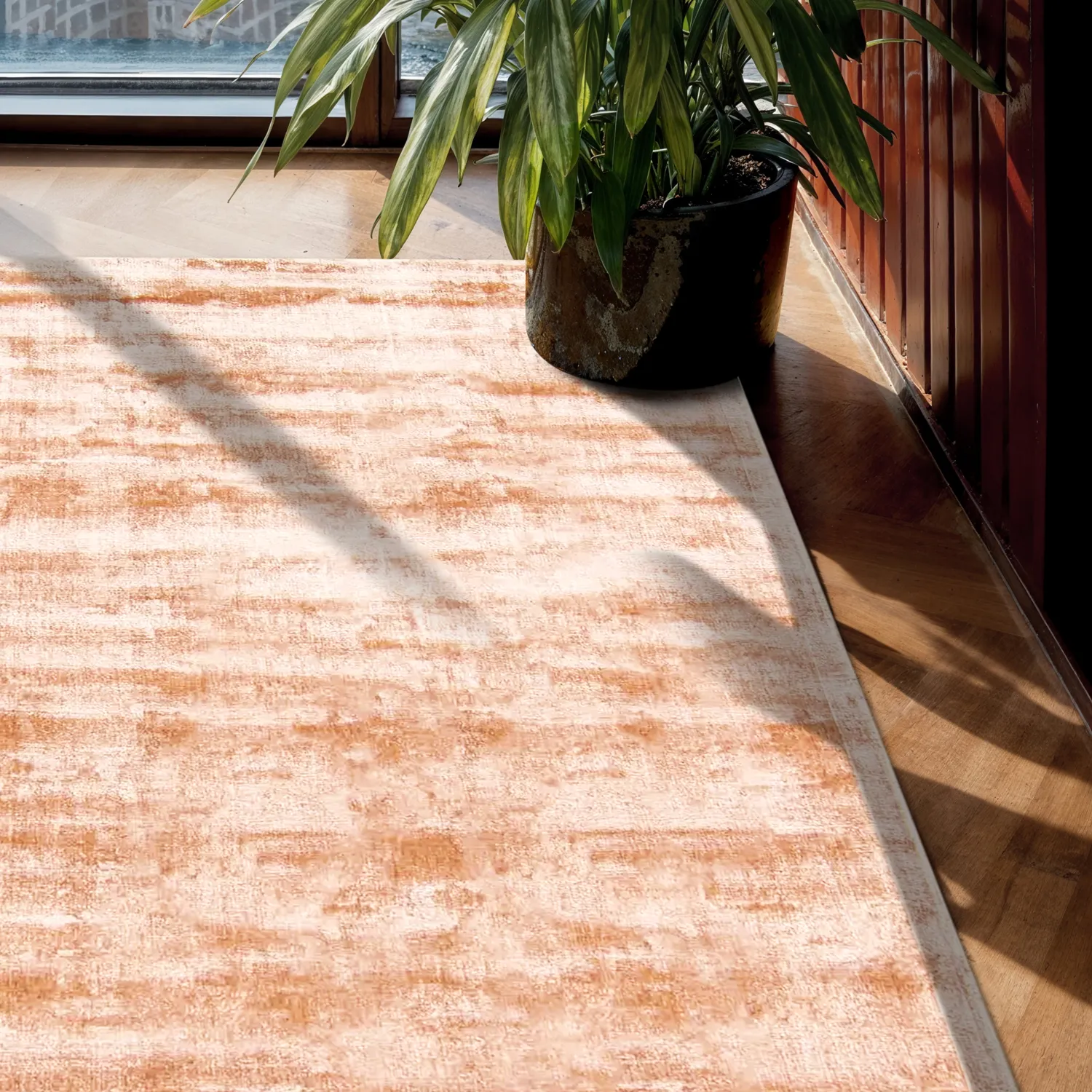 Viscose-vloerkleed - Jodhpur Special Luxury Edition (abrikoos)