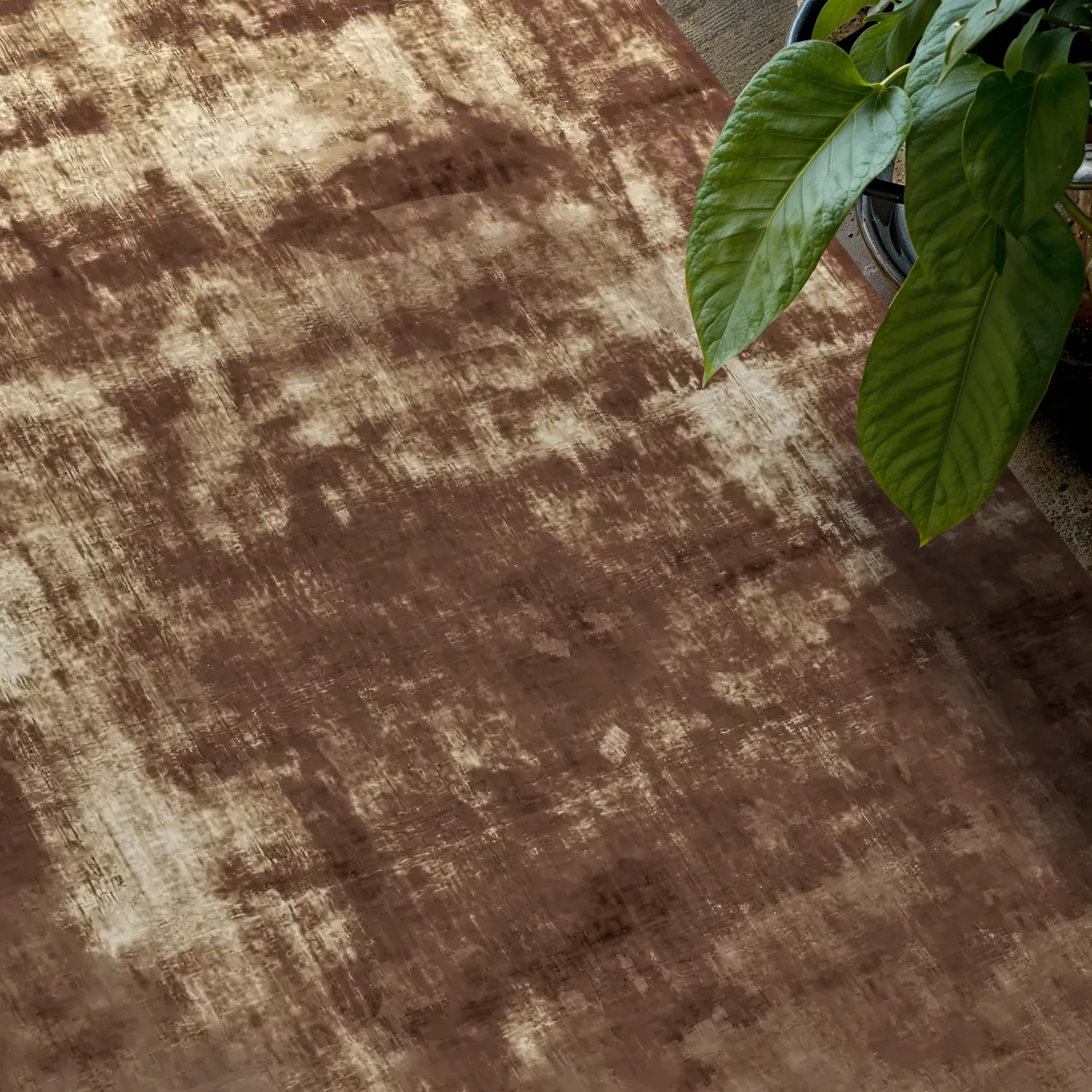 Viscose-vloerkleed - Jodhpur Special Luxury Edition (bruin)