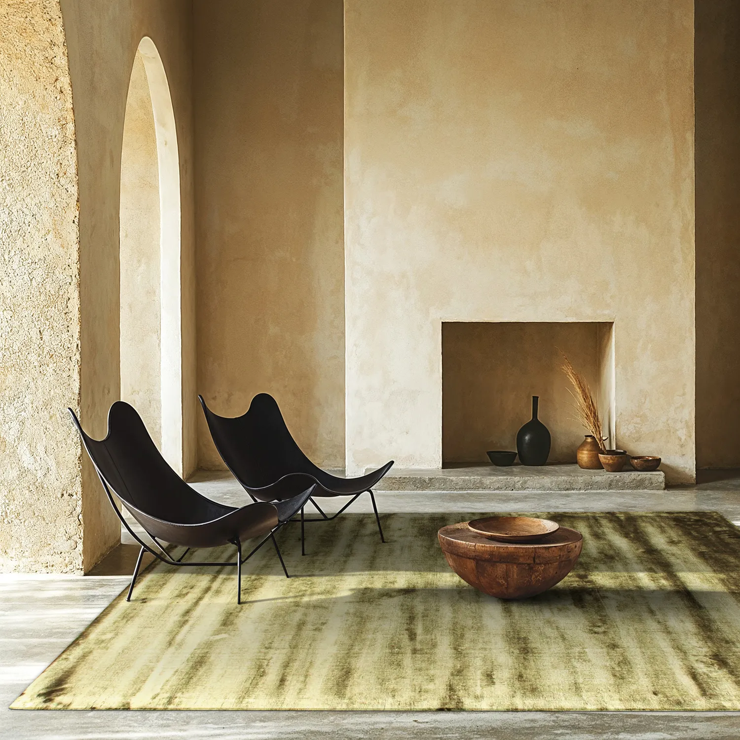 Viscose-vloerkleed - Jodhpur Special Luxury Edition (groen)