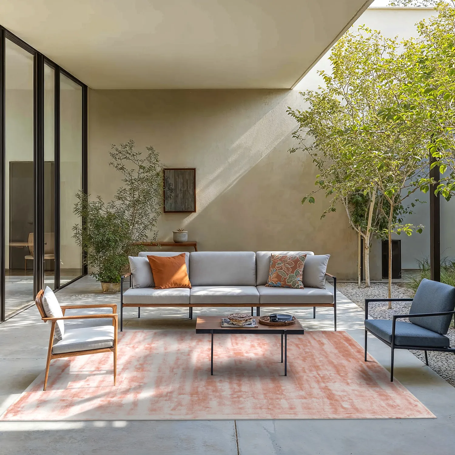 Viscose-vloerkleed - Jodhpur Special Luxury Edition (roze)