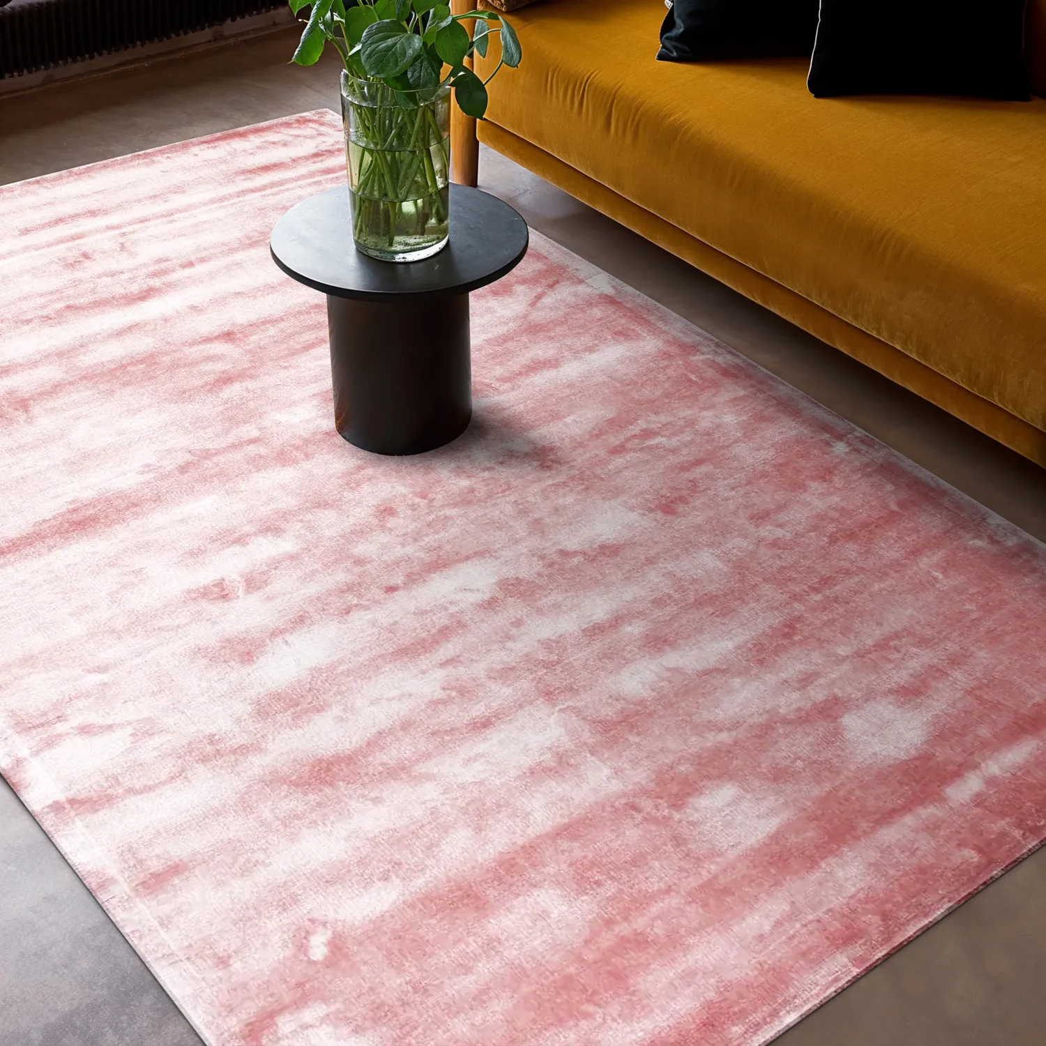 Viscose-vloerkleed - Jodhpur Special Luxury Edition (roze)