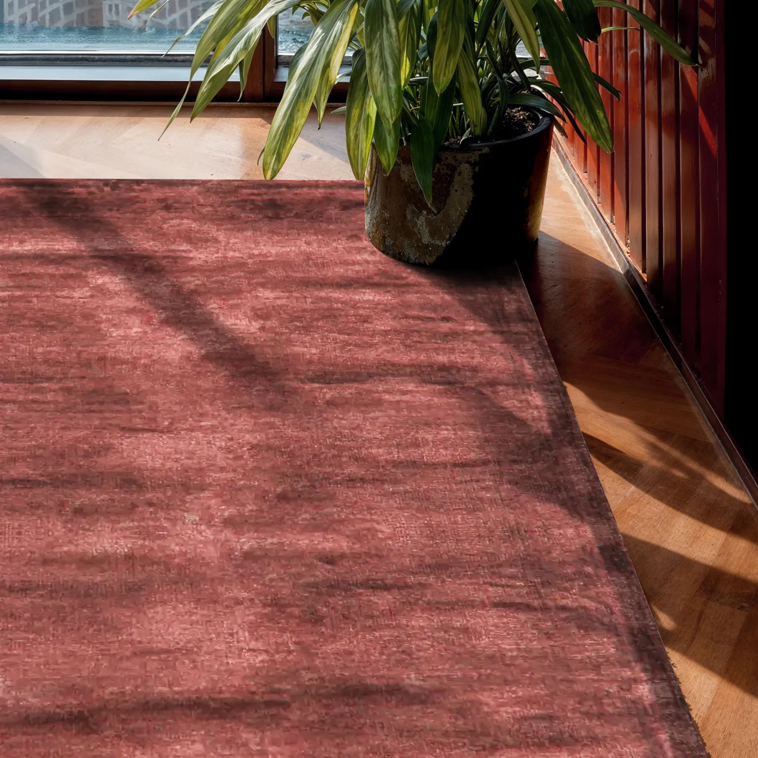 Viscose-vloerkleed - Jodhpur Special Luxury Edition (bordeaux)