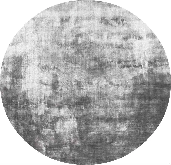 Rond vloerkleed - Jodhpur Special Luxury Edition Viscose (grijs)