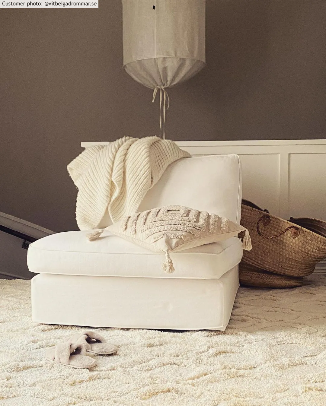 Hoogpolig vloerkleed - Everett (offwhite)