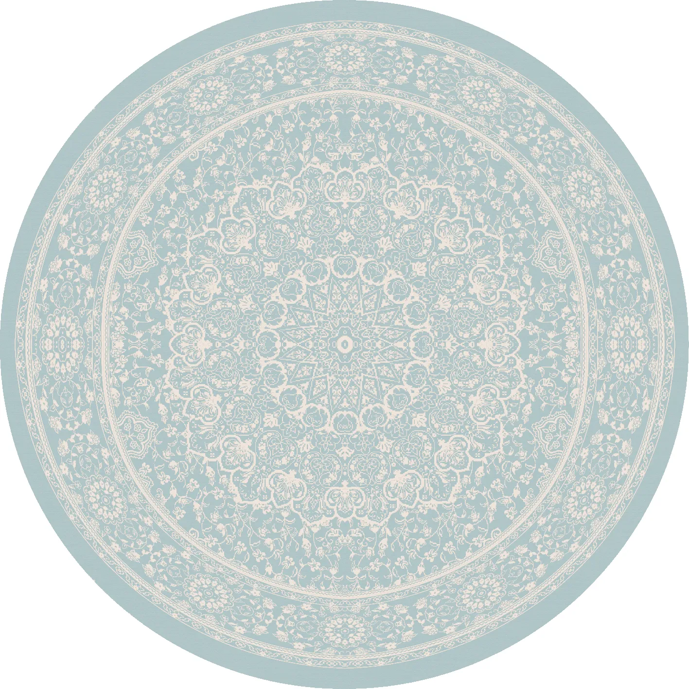 Ronde vloerkleden - Vivian (blauw)