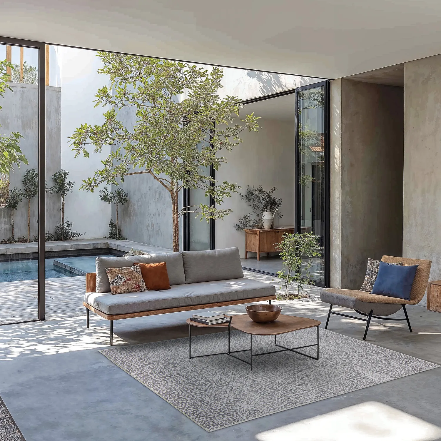 Vloerkleden voor binnen en buiten - Alesund (grijs)