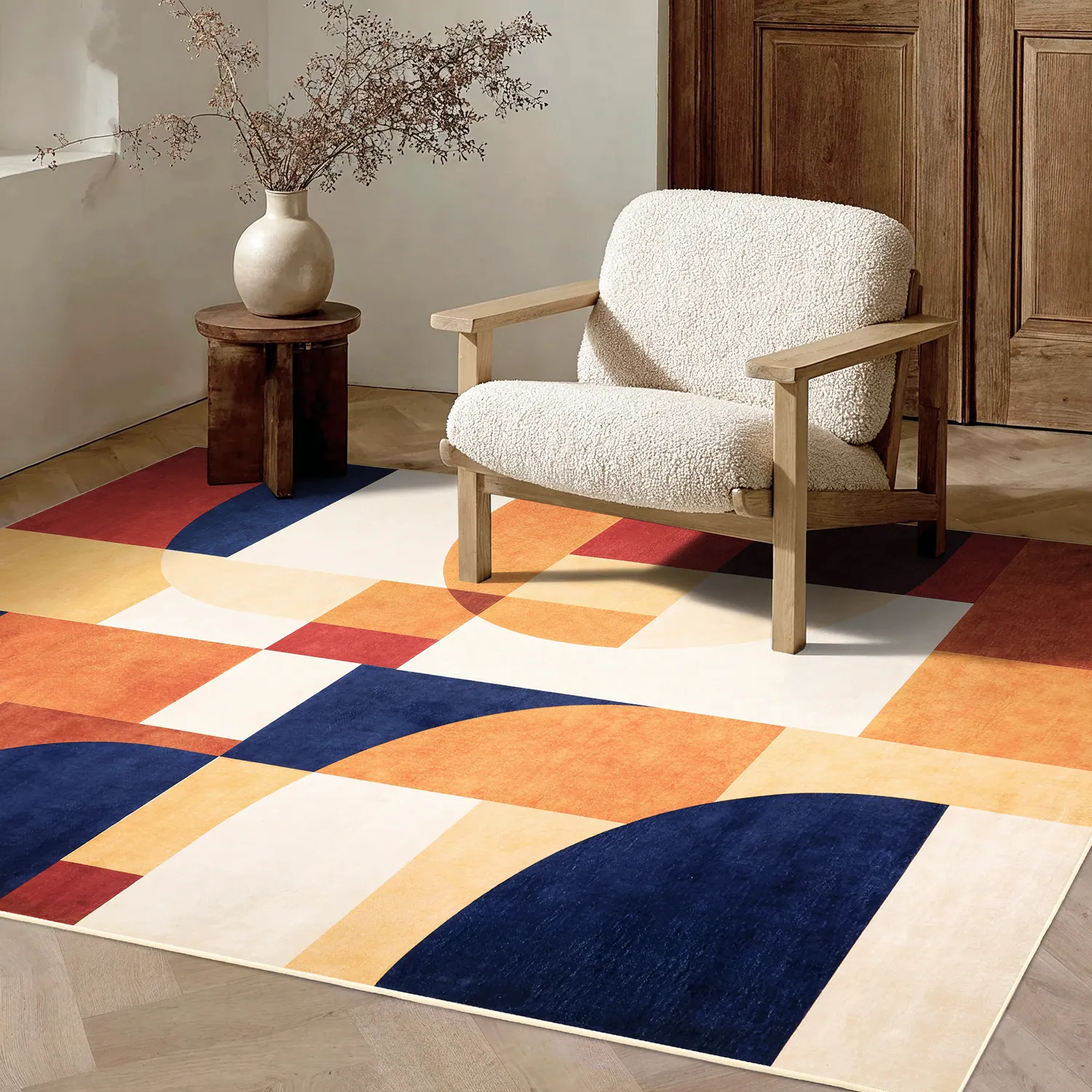 Wilton - Alexandra (terracotta/blauw/multi)