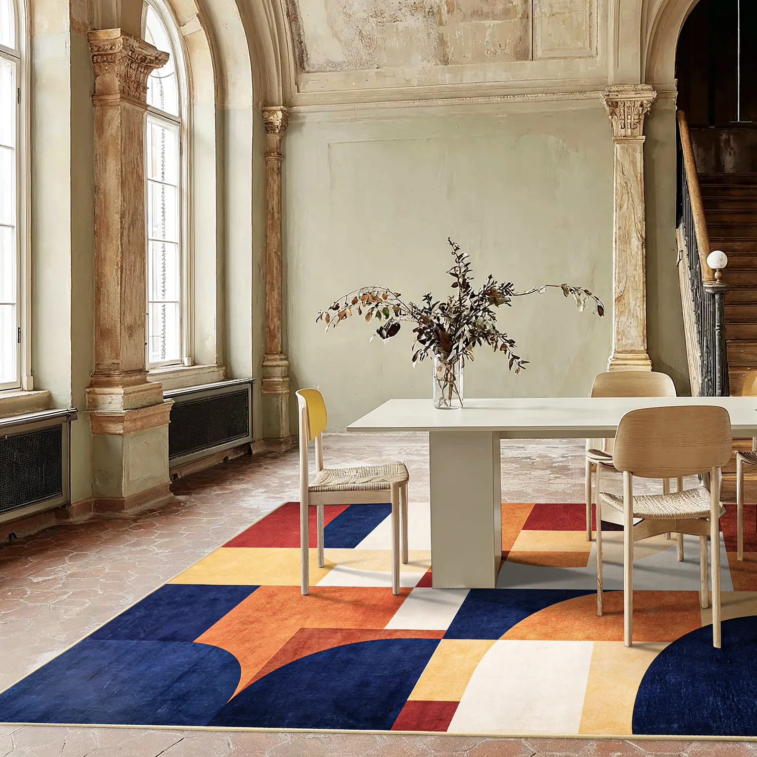 Wilton - Alexandra (terracotta/blauw/multi)