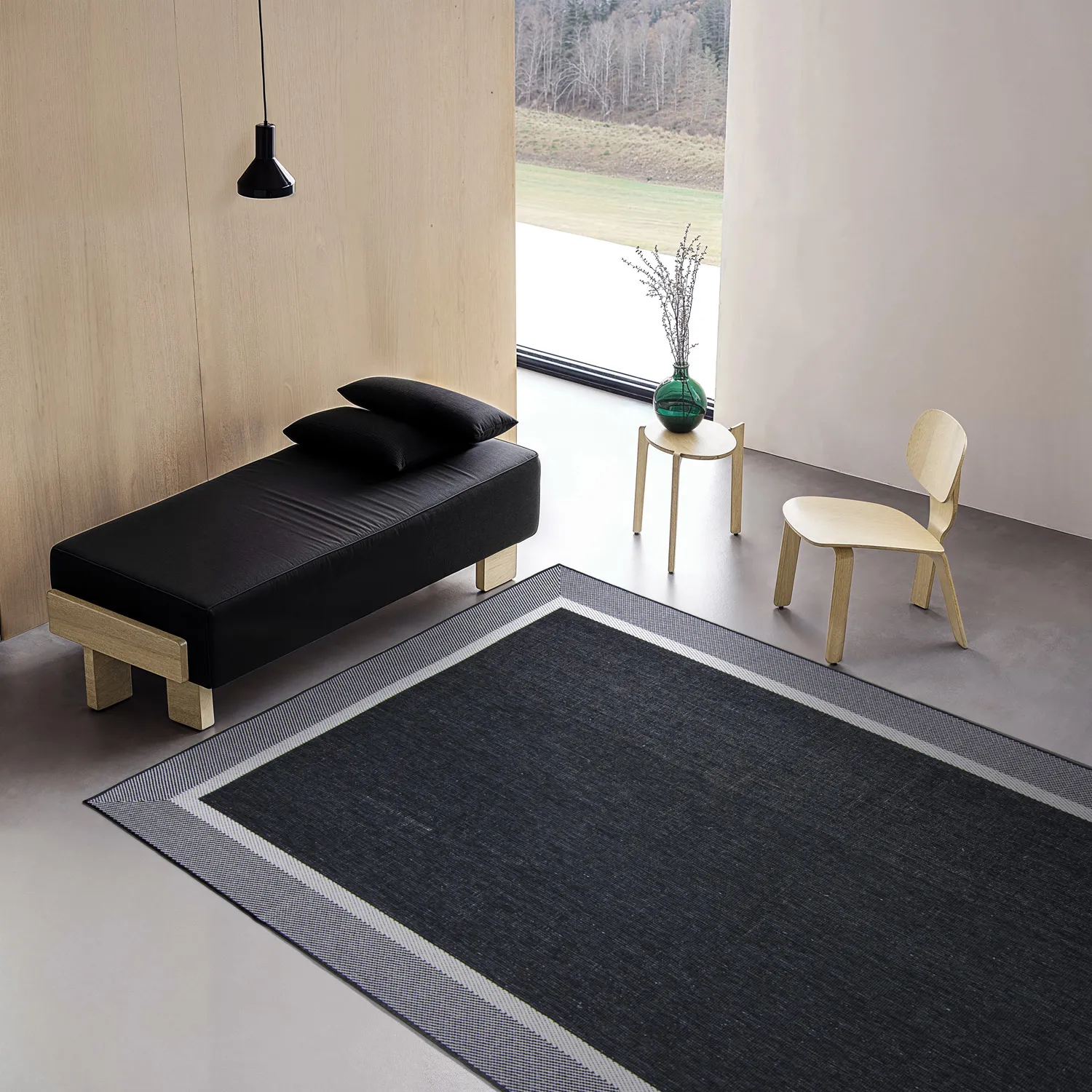 Vloerkleden voor binnen en buiten - Alta (zwart)