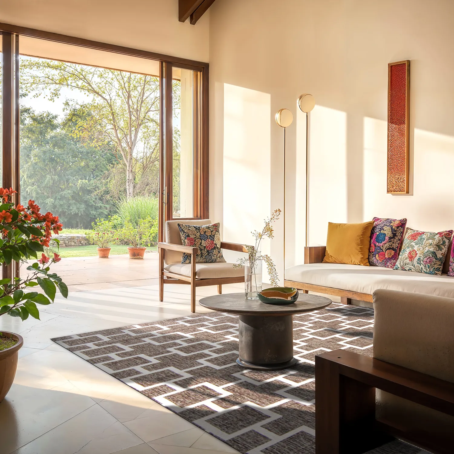 Vloerkleden voor binnen en buiten - Brussels Silver (grijs)