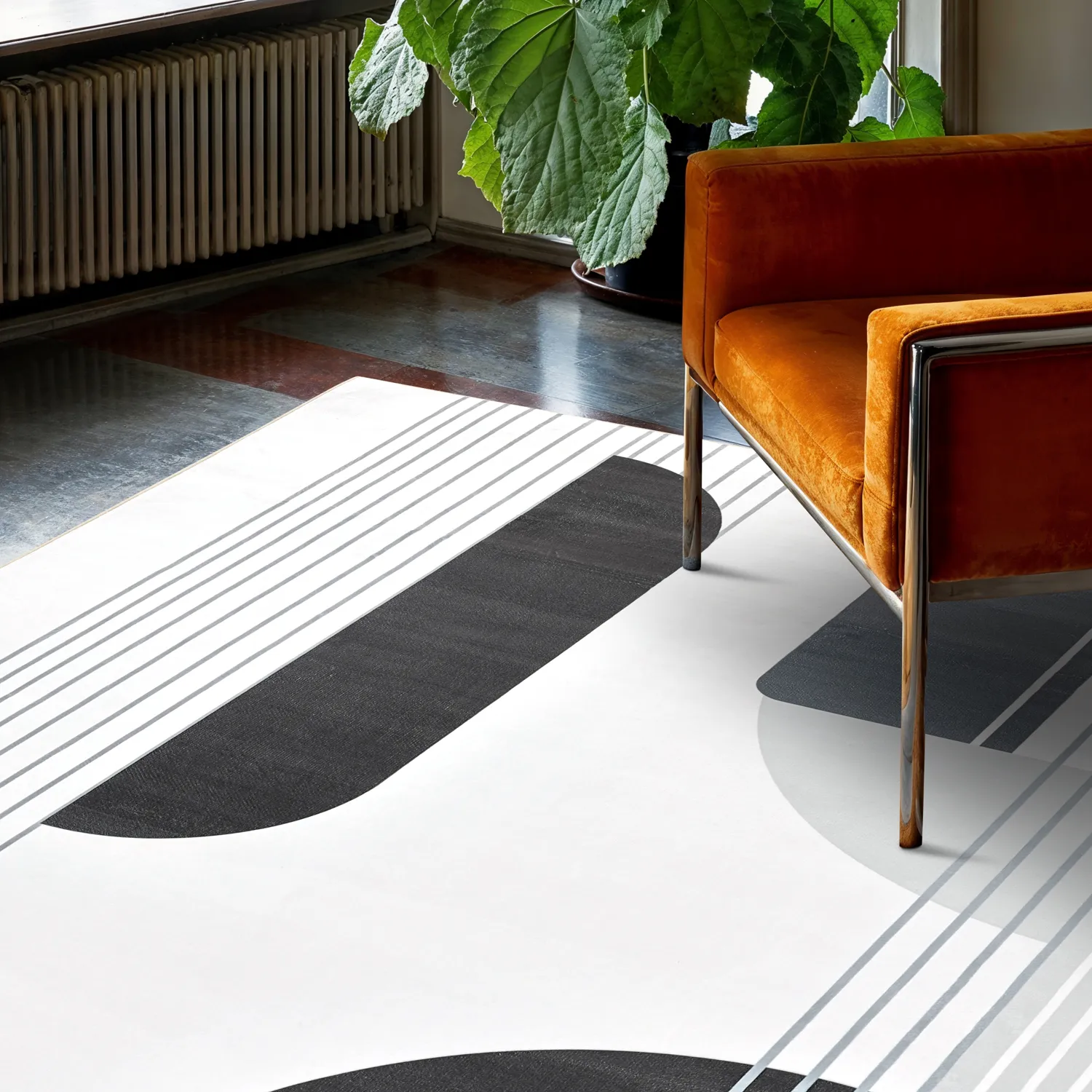 Wilton - Delft (wit/grijs/zwart)