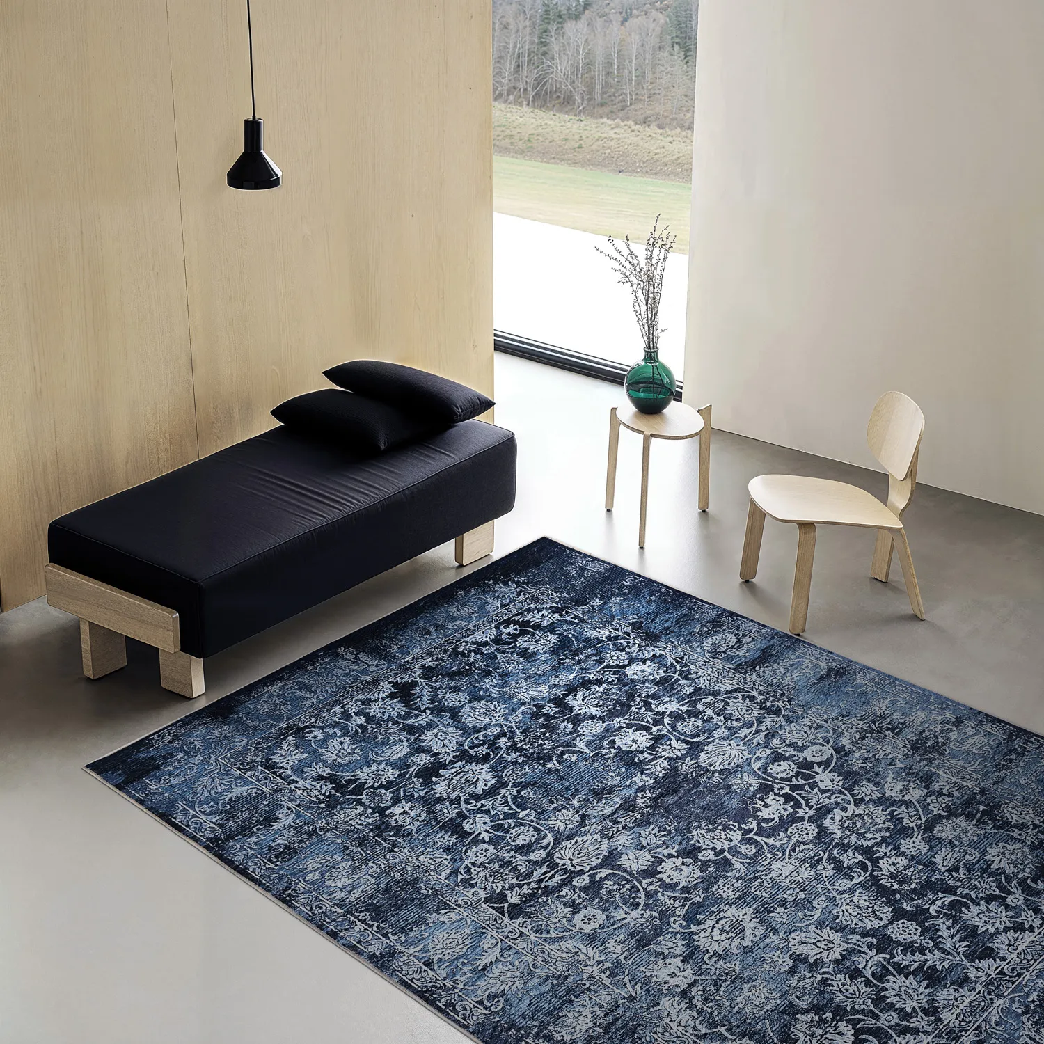 Wilton - Flowers (blauw)