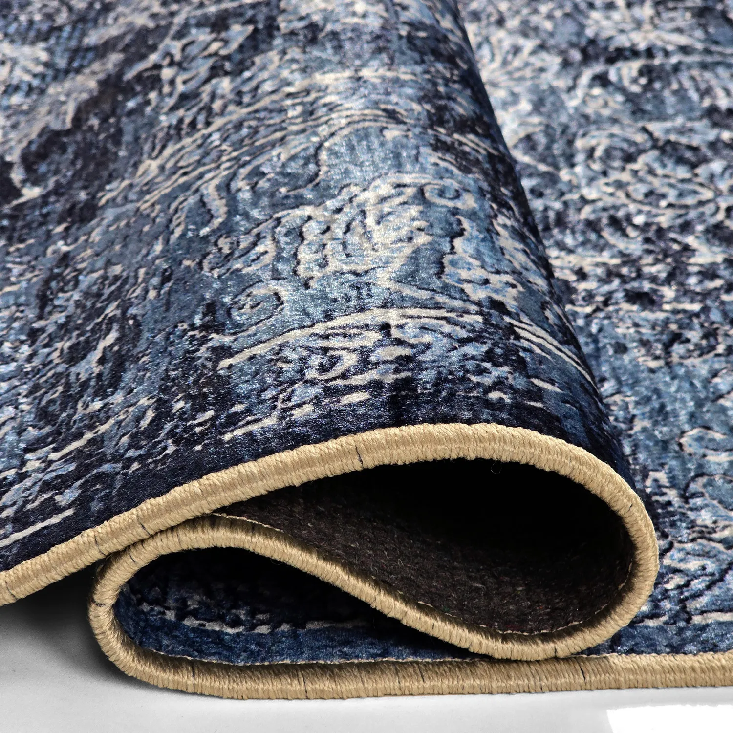 Wilton - Flowers (blauw)