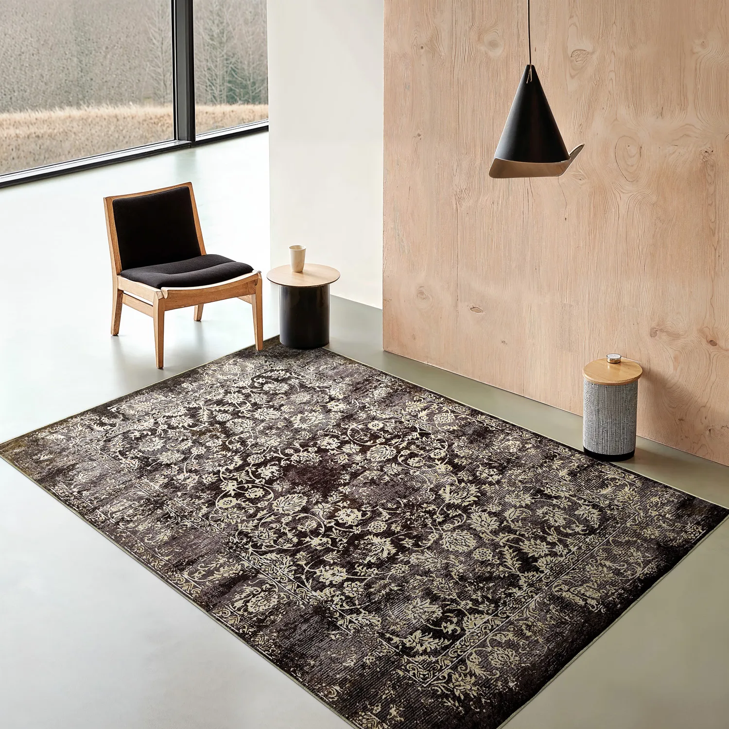 Wilton - Flowers (bruin)