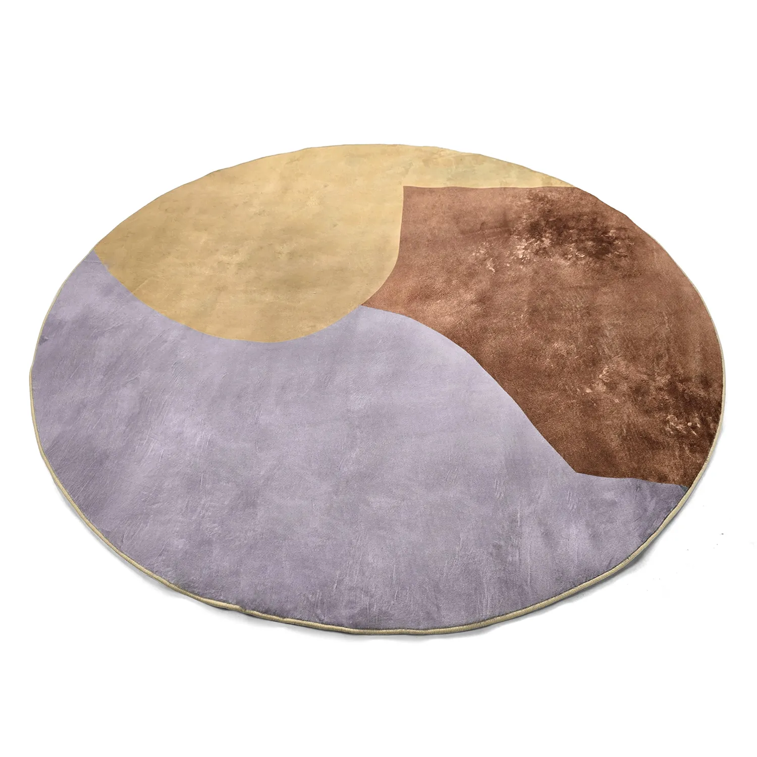 Rond vloerkleed - Lazio (champagne)