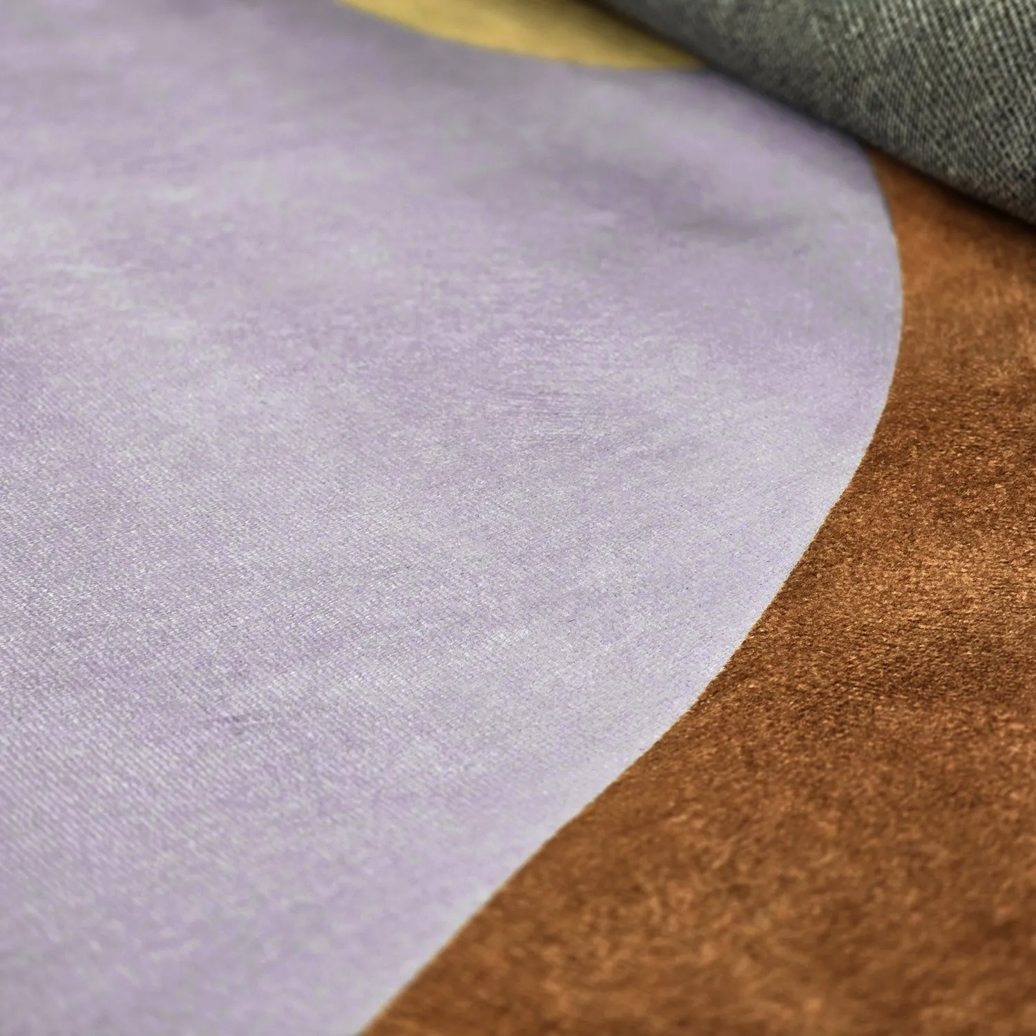 Rond vloerkleed - Lazio (champagne)