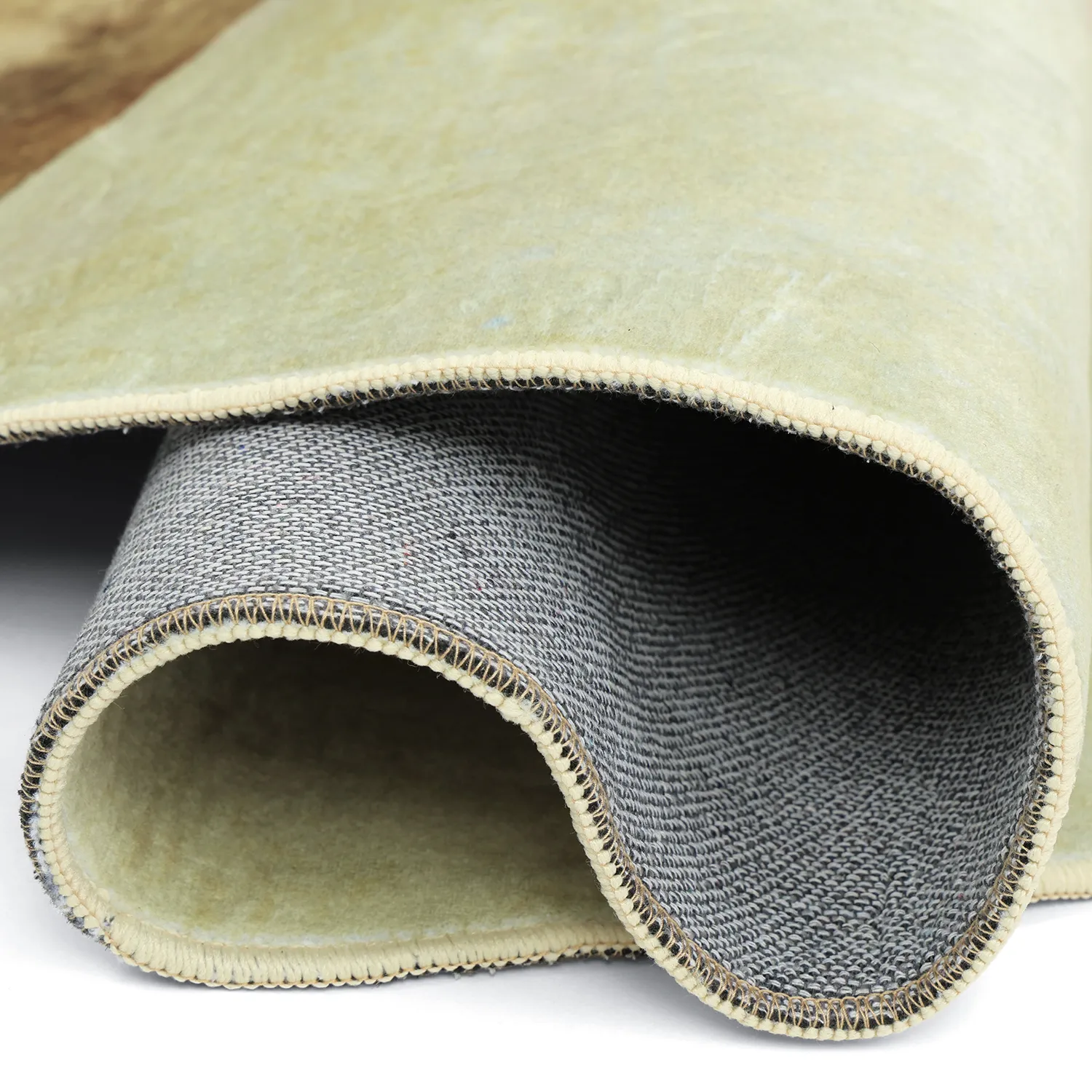 Rond Wilton-vloerkleed met golvende randLazio (beige/roze)