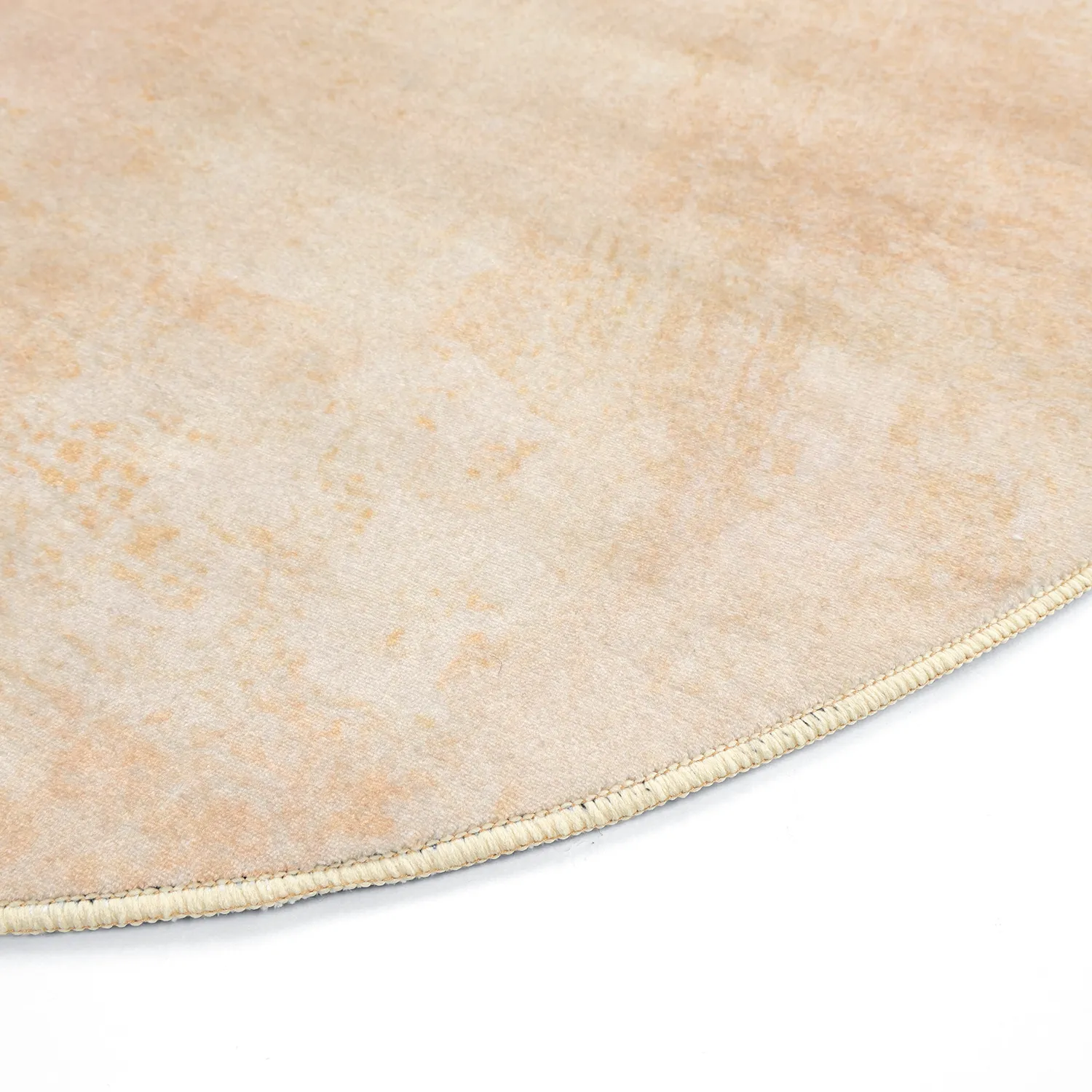 Rond Wilton-vloerkleed met golvende randLazio (beige/roze)