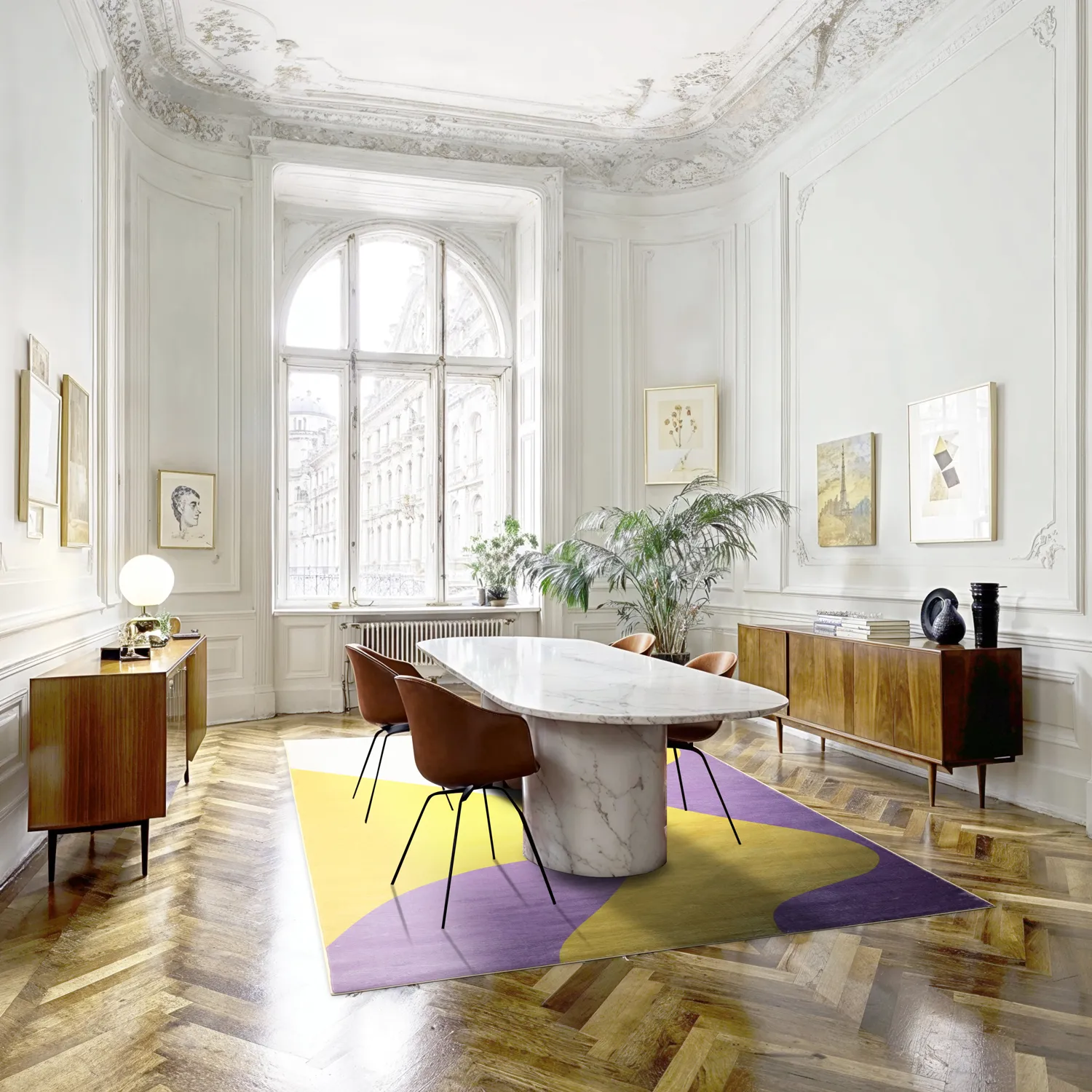 Wilton - Leiden (geel/paars)