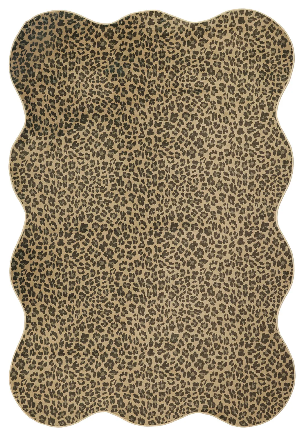 Golvend Wilton-tapijt - Leopard (bruin)