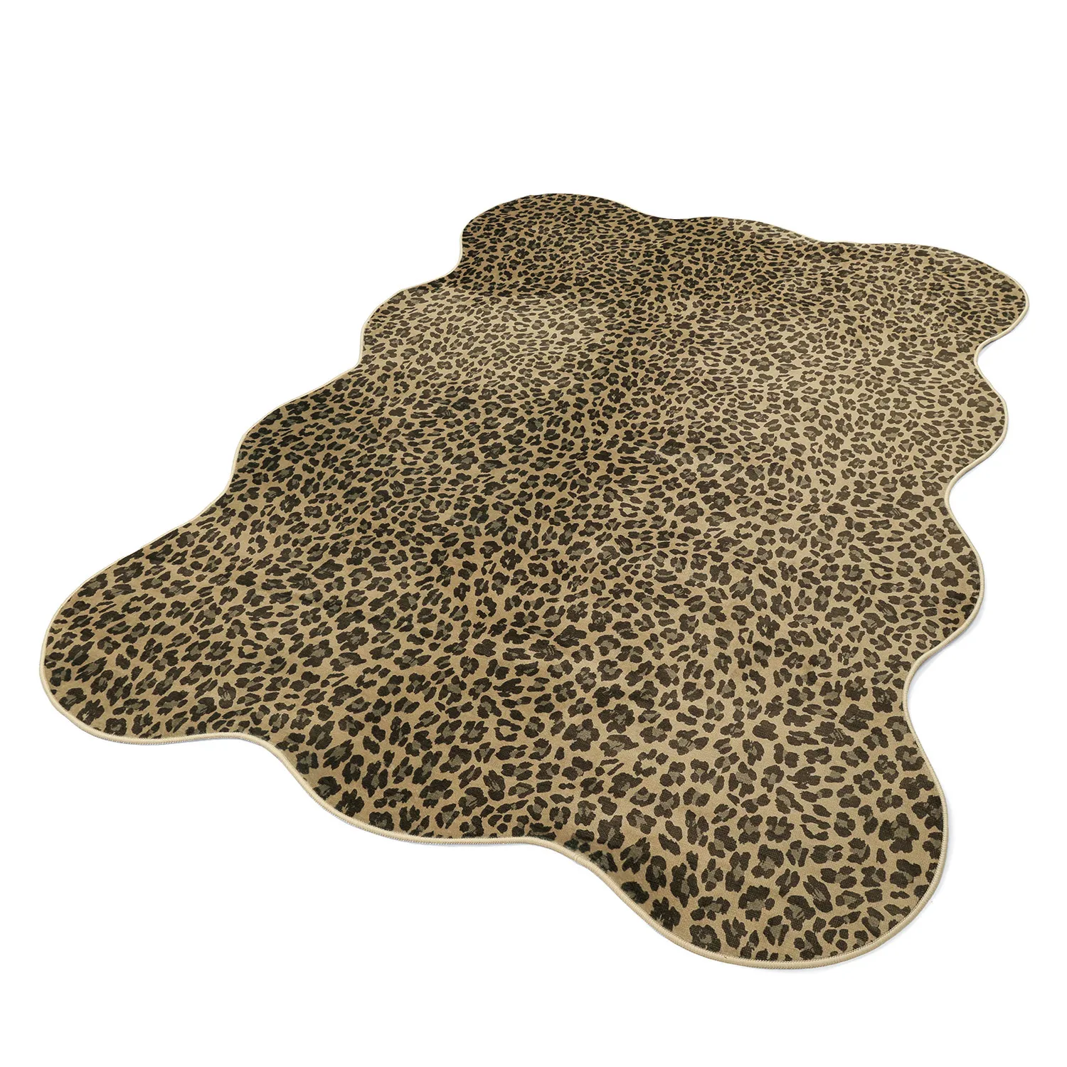 Golvend Wilton-tapijt - Leopard (bruin)