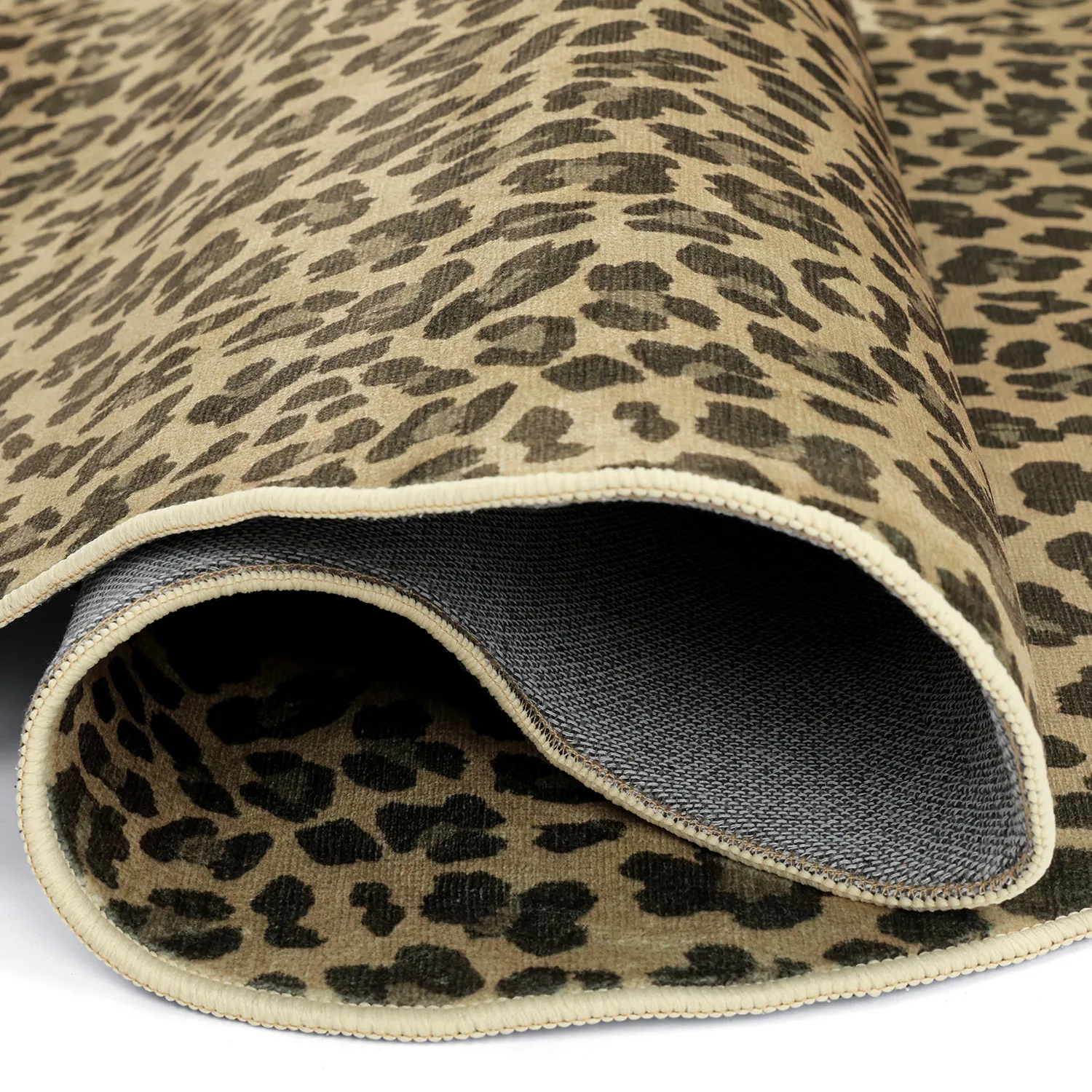 Golvend Wilton-tapijt - Leopard (bruin)