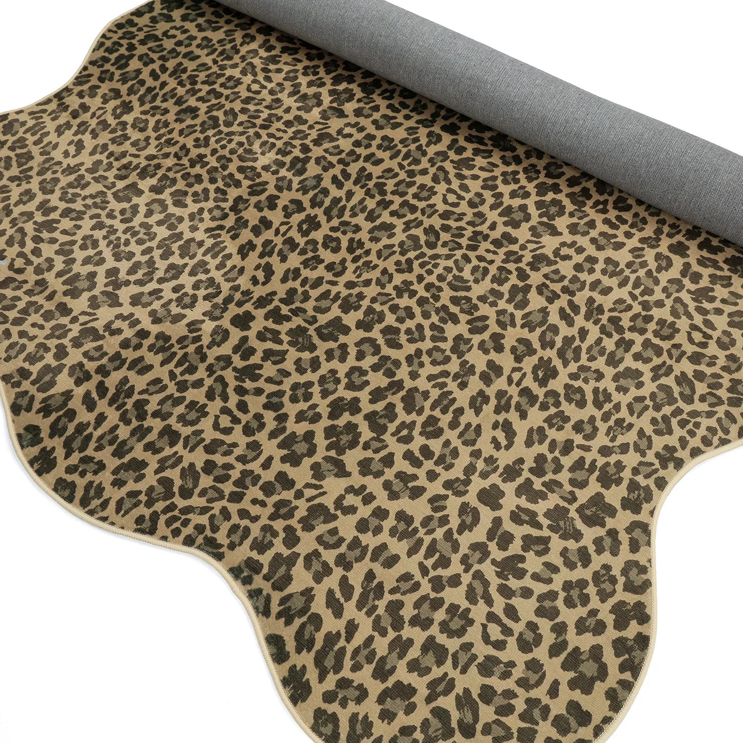 Golvend Wilton-tapijt - Leopard (bruin)