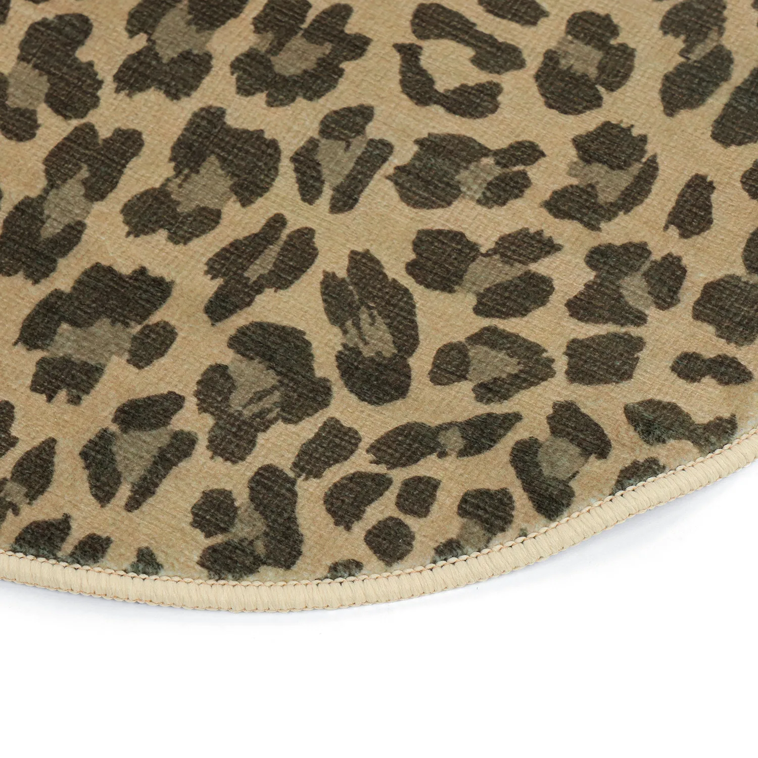 Golvend Wilton-tapijt - Leopard (bruin)