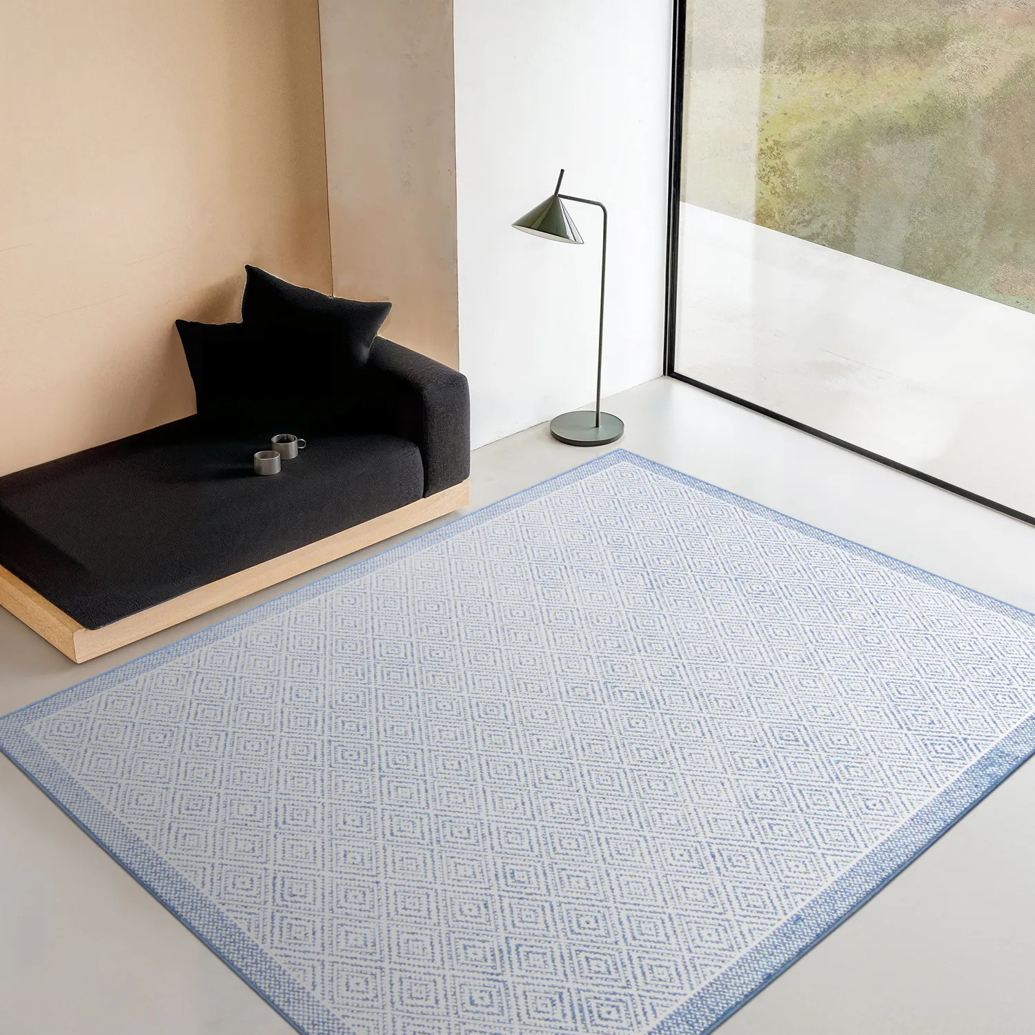 Vloerkleden voor binnen en buiten - Monsaraz (blauw)