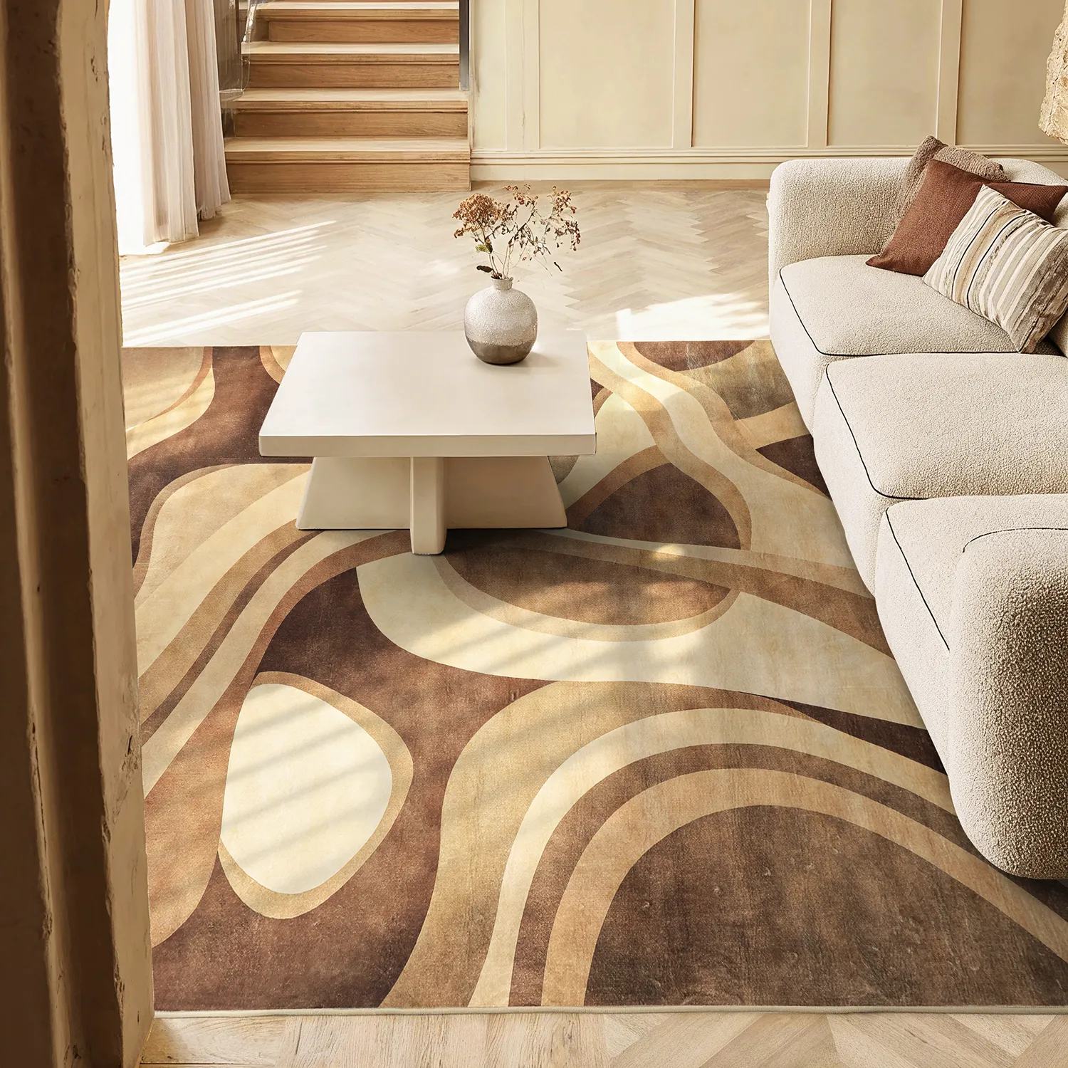 Wilton - Nelson (bruin/crème)