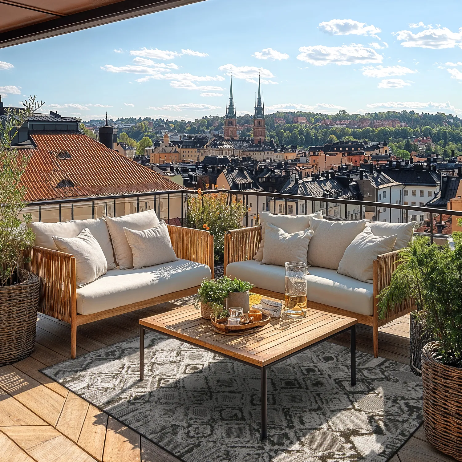 Vloerkleden voor binnen en buiten - Brussels Night (grijs)