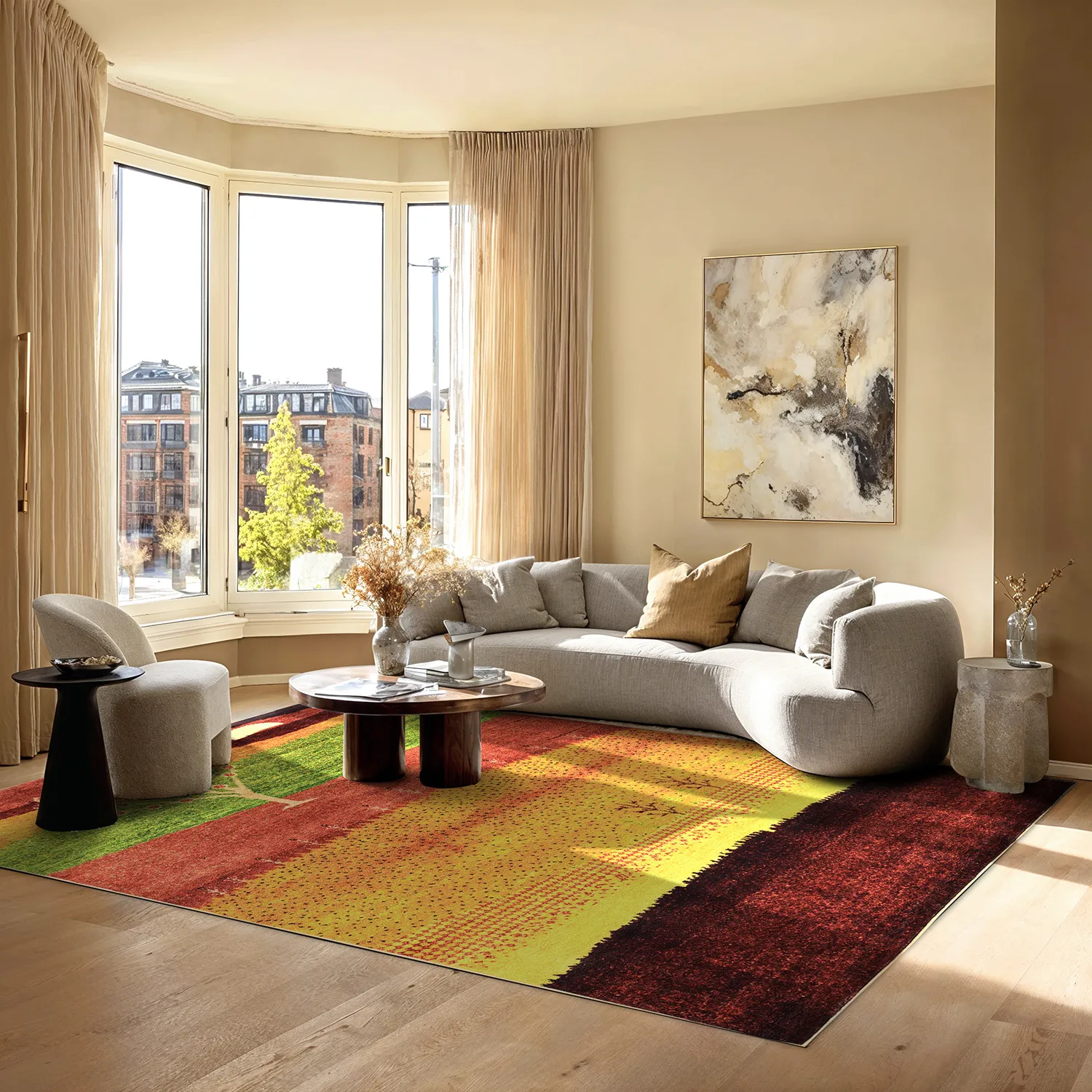 Wilton - Oia (rood/multi)