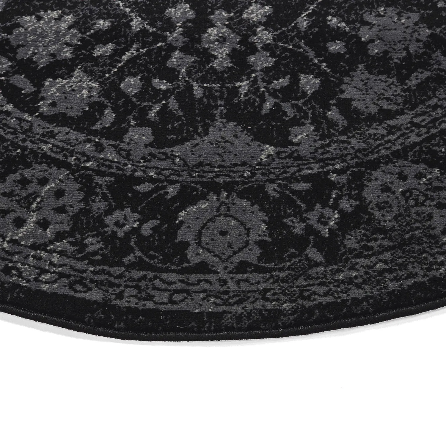 Rond vloerkleed - Peking Majestic (zwart)