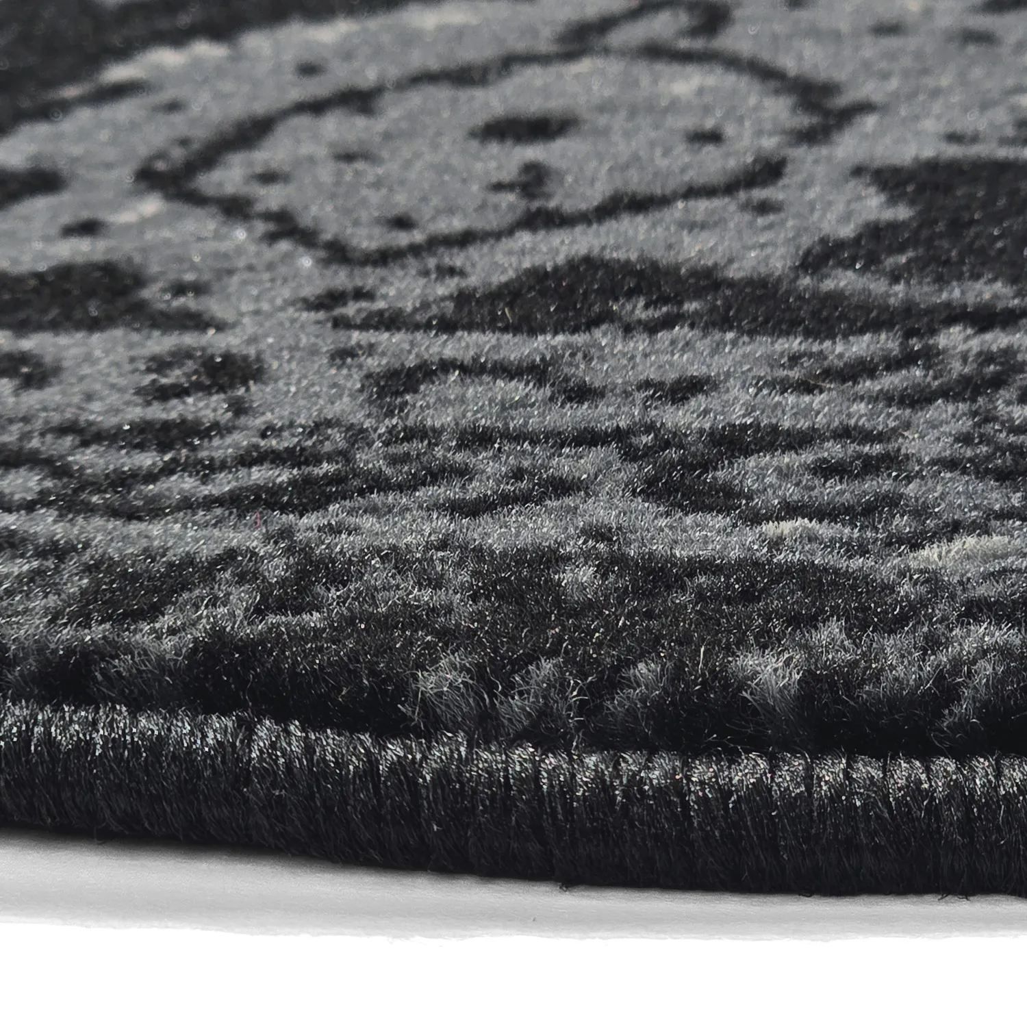 Rond vloerkleed - Peking Majestic (zwart)