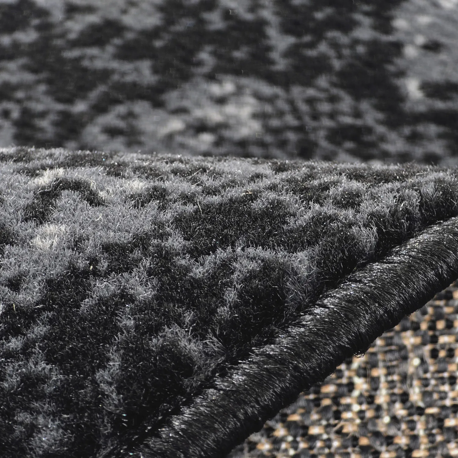 Rond vloerkleed - Peking Majestic (zwart)