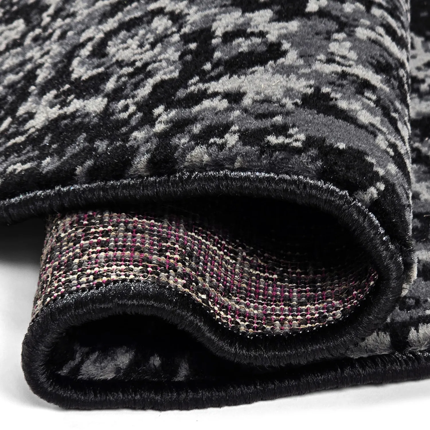 Rond vloerkleed - Peking (zwart)