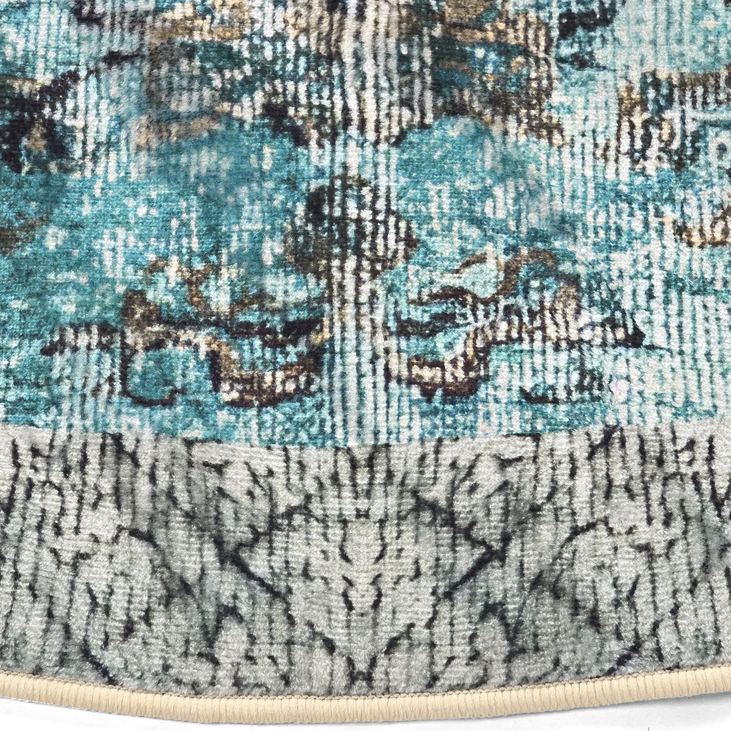 Rond vloerkleed - Rosalie (blauw)